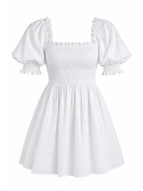 Hill House NWT Athena Nap Dress Swiss Dot Cotton Small